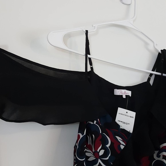 Parker Black and Red Floral Blouse - Picture 5 of 11